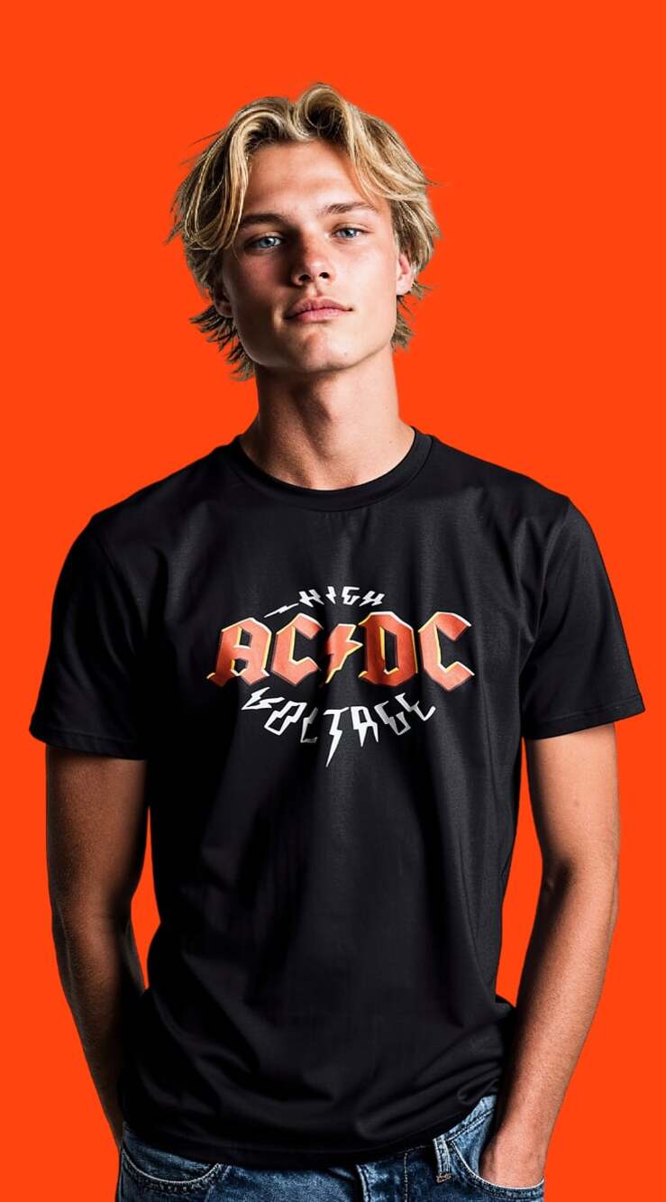 AC/DC High Voltage Graphic T-Shirt Black